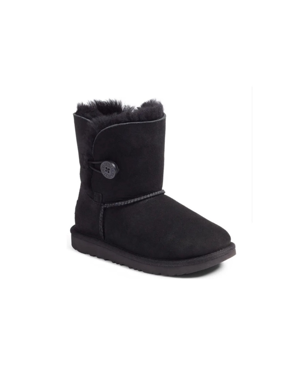 Ugg Bailey button Black Toddler Size 6 pre owned condition and Authentic
